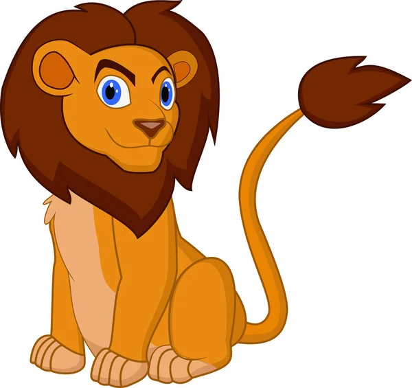 动画片狮子姿势的向量例证 — 图库矢量图片