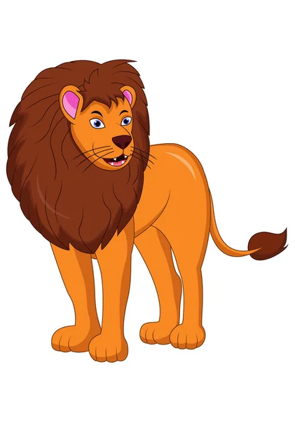 Ilustração Dos Desenhos Animados Rei Leão — Vetor de Stock