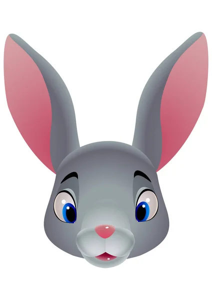 复活节快乐 复活节兔子 兔子头 — 图库矢量图片