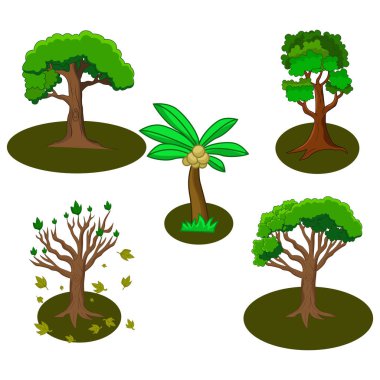 Bazı ağaçlar resimler koleksiyonu 