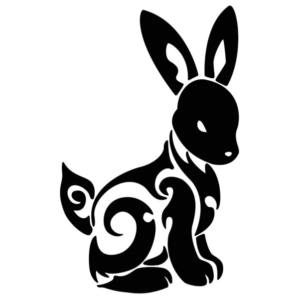 ウサギのアイコン ベクターイラスト — ストックベクタ