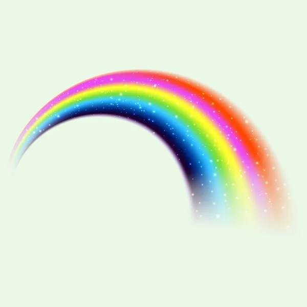 Rainbow Ikon Isolerad Vit Bakgrund — Stock vektor