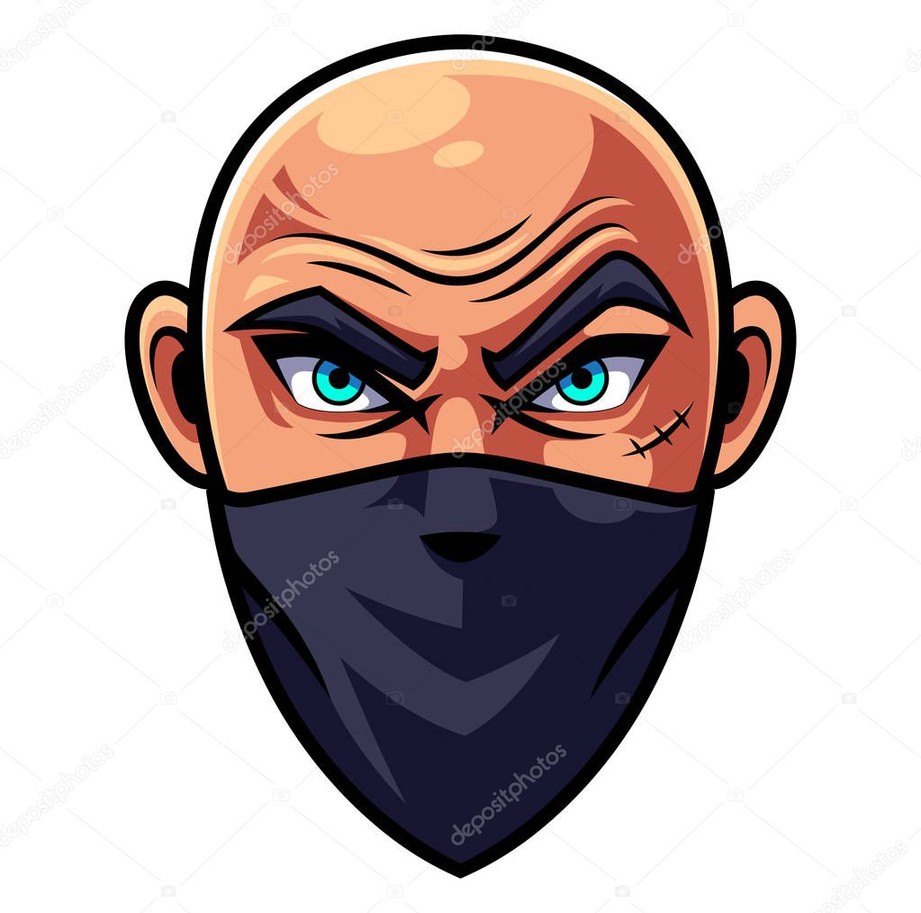 Bald man head esports Logo