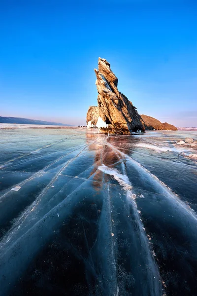 冬のバイカル湖 — ストック写真
