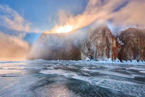 Bajkał Zimie — Zdjęcie stockowe