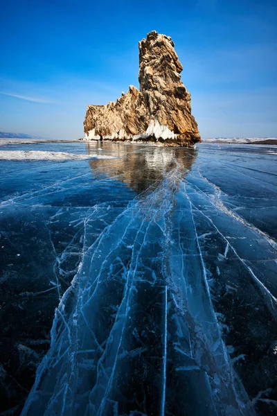 Lago Baikal Inverno — Foto Stock