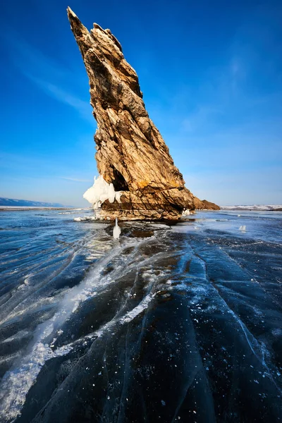 Lago Baikal Inverno — Fotografia de Stock