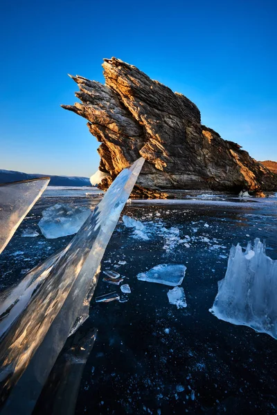 Baikal Meer Winter — Stockfoto