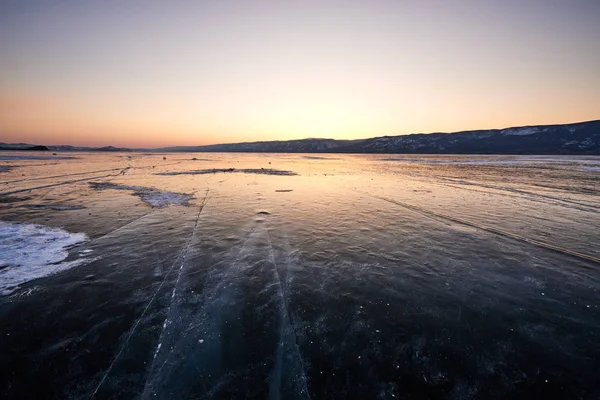 Jezero Bajkal Zimě — Stock fotografie