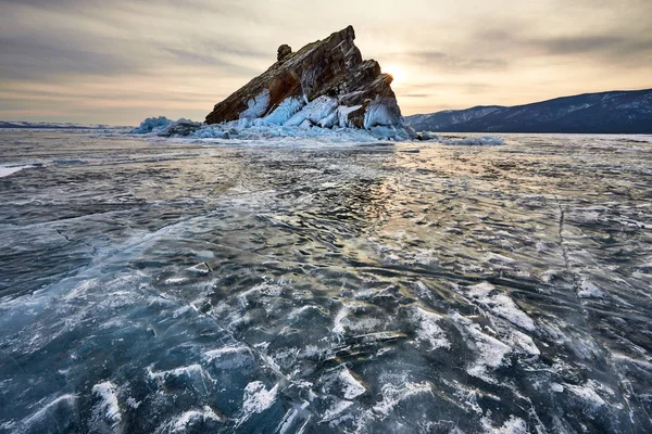 冬のバイカル湖 — ストック写真