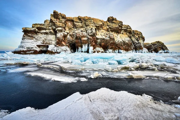 Lago Baikal Inverno — Fotografia de Stock