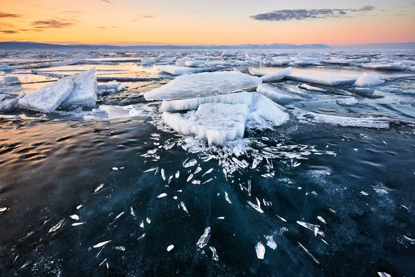 Озеро Байкал Зимовий Період — стокове фото