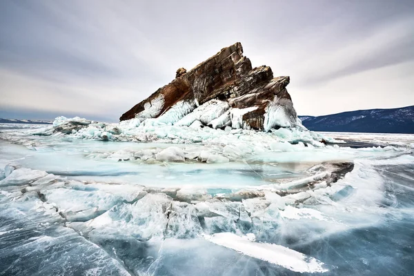 Baikal Meer Winter — Stockfoto