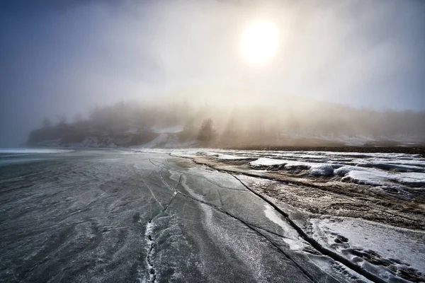 Байкальское Озеро Зимой — стоковое фото