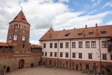 Mir, Beyaz Rusya-Mayıs 2017: Mirsky Zamok, Beyaz Rusya Hrodno İlçesi'nde bir Unesco Dünya Mirası