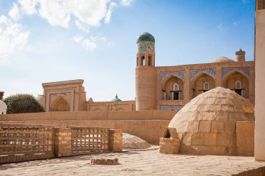 Antik Hiva şehir, BM bölge, Özbekistan, Orta Asya'nın iç avluya