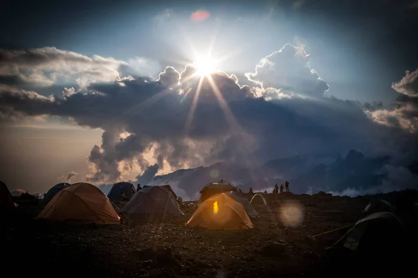 Machame rota Shira kampında