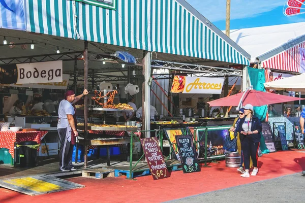 Feria Abril Barcelona 2018 Katalánsko Španělsko Atmosféra Zařízení Barcelona Forum — Stock fotografie