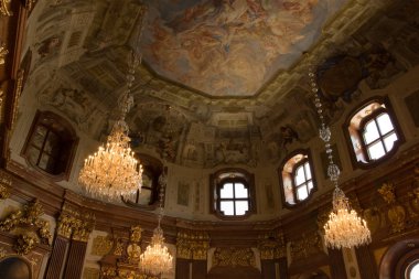 Viyana, Avusturya 25 Ağustos 2019: Belvedere'nin İç Ii, Avusturya 25 Ağustos 2019.