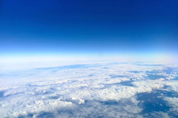 Visa Över Himlen Från Flygplan — Stockfoto