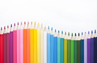 Renkli kalemlerden soyut arkaplan