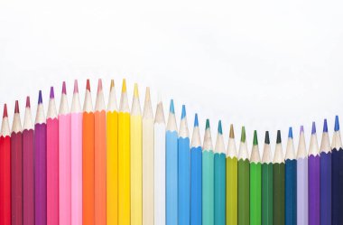 Renkli kalemlerden soyut arkaplan