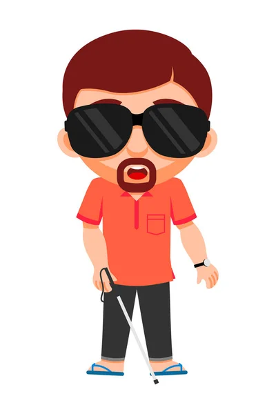 Kör adam, engelli, engelli, karakter,