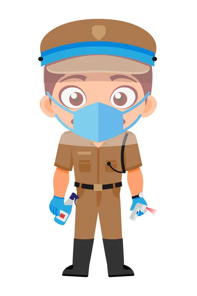 Hintli, Erkek, Polis, Hint Polis Servisi, Karakterler, Corona, Güvenlik & Hükümet Çalışanları