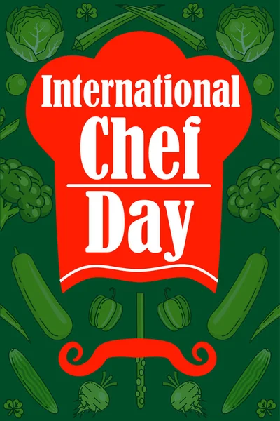 Uluslararası Aşçılar Günü, Poster, tipografi, sebze geçmişi