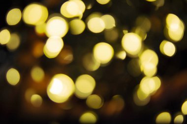 Yeşil ve sarı bokeh arkaplan