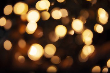 Altın ve sarı bokeh arka plan