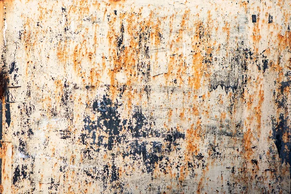 Старий фон з іржавої металевої пластини, синьо-помаранчевий колір — стокове фото