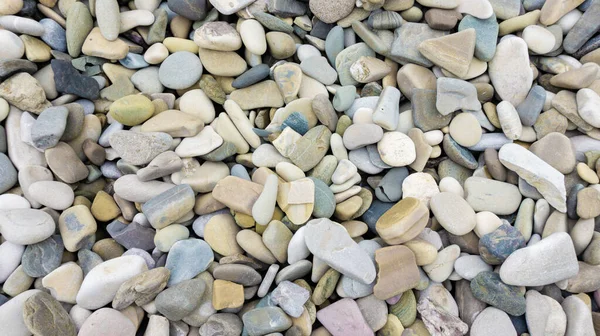 Mosaic Sea Pebbles Background Multicolored Sea Pebbles Texture Design Template — Stock Photo, Image