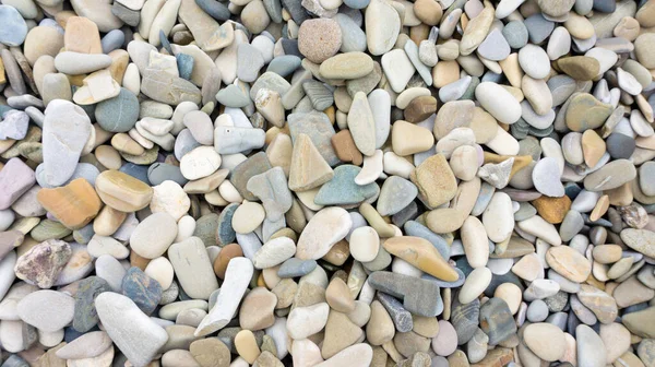Mosaic Sea Pebbles Background Texture Small Marine Multi Colored Pebbles — Stock Photo, Image