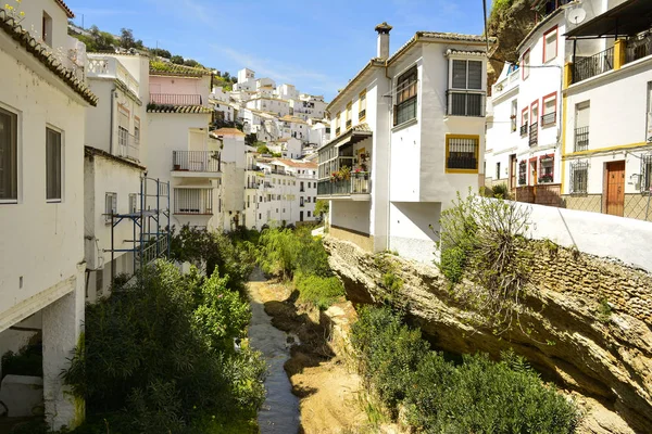 Setenil Las Bodegas Andalusiska Byn Cadiz Spanien — Stockfoto