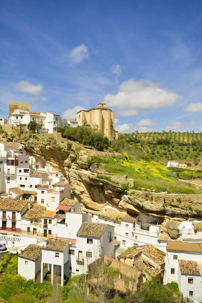 Setenil Las Bodegas Andalusisch Dorp Van Cadiz Spanje — Stockfoto