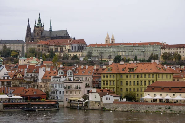 Prag Tjeckien 2018 Panorama Över Det Vackra Mala Strana Området — Stockfoto