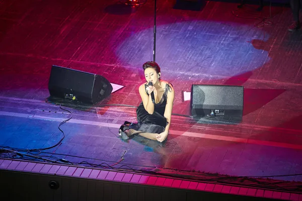 Jamala en concierto en solitario en Lviv Opera House — Foto de Stock