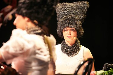 DakhaBrakha at solo concert at theater clipart