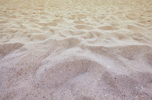 Jemný plážový písek v letním slunci — Stock fotografie