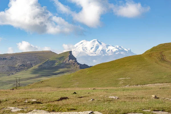 Paisagem Vista Monte Elbrus — Fotografia de Stock