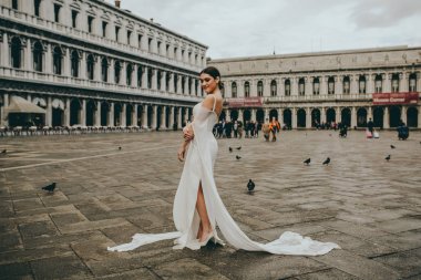 Venedik / Venezia ortasında İtalyan düğün