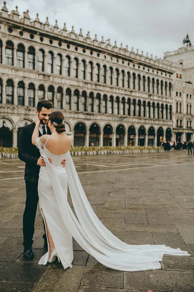 Casamento Italiano Meio Veneza Veneza — Fotografia de Stock