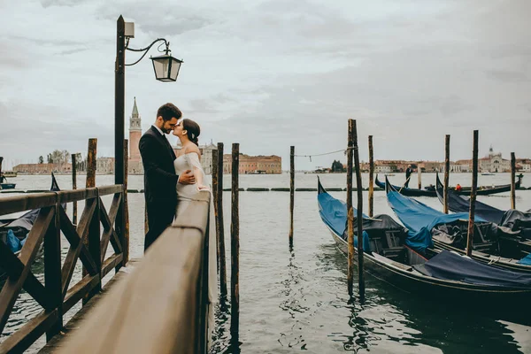 Casamento Italiano Meio Veneza Veneza — Fotografia de Stock