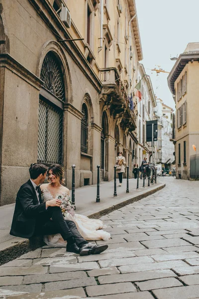 Casamento Coração Milão Itália — Fotografia de Stock