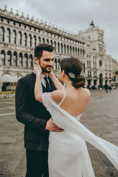 Свадебная Пара Венеции Венеция Италия — стоковое фото