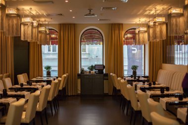 Moskova / Rusya Federasyonu - 12 Ocak 2013: Cafe Bystronomy, iç