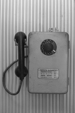 Moskova / Rusya - 9 Ocak 2013: eski Sovyet telefon seti