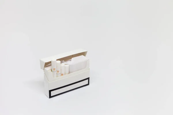 open white pack of cigarettes