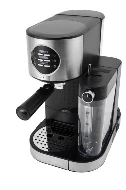 Kapuçino yapmak için keçiboynuzu kahve makinesi.